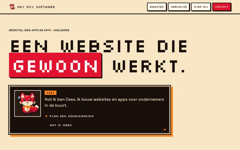 Schermafbeelding van ontwerp Dialoog