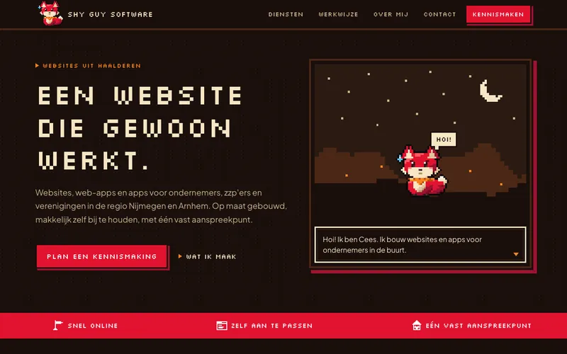 Schermafbeelding van ontwerp Nacht