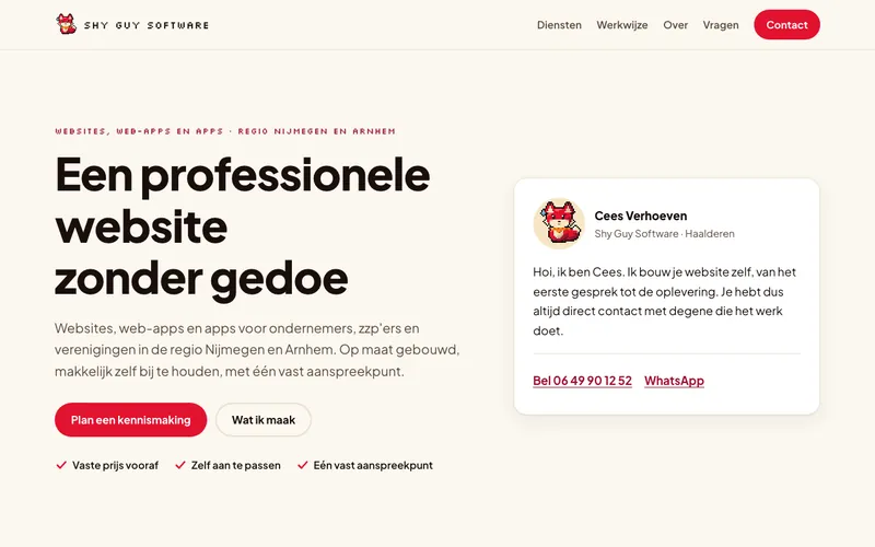 Schermafbeelding van ontwerp Zakelijk